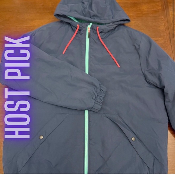 H&M Other - H&M Mens blue hooded full zip jacket